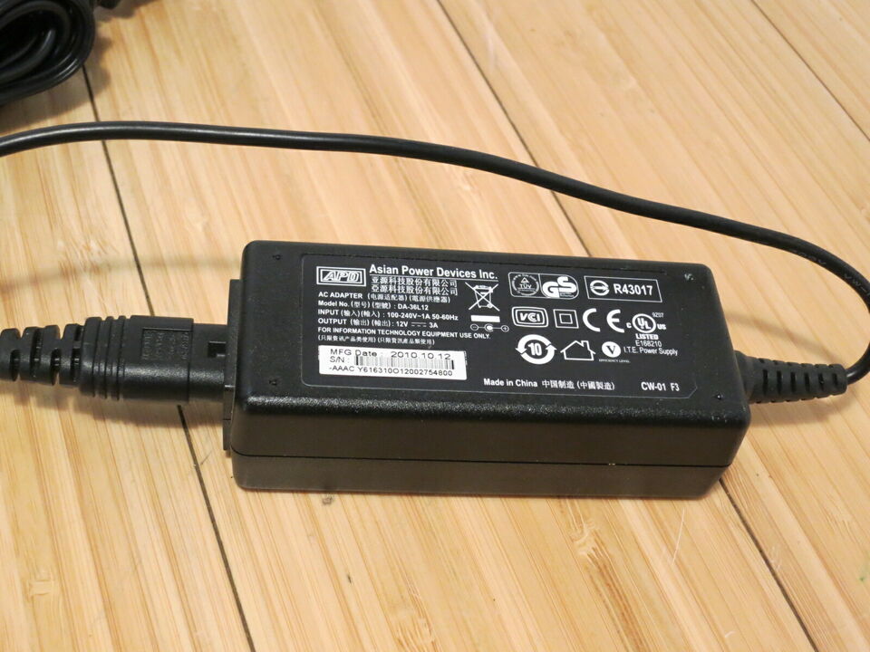 *Brand NEW*Genuine APD 12V 3A 36W AC Adapter DA-36L12 Power Charger with power cord